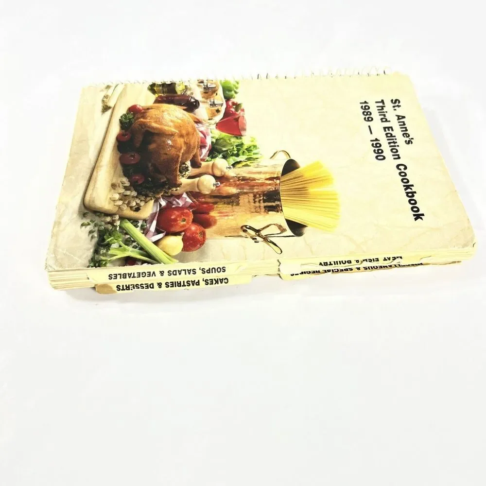 Vintage St. Anne's Parish Hazel Crest Illinois‎ 3rd Edition Cookbook 1989-1990